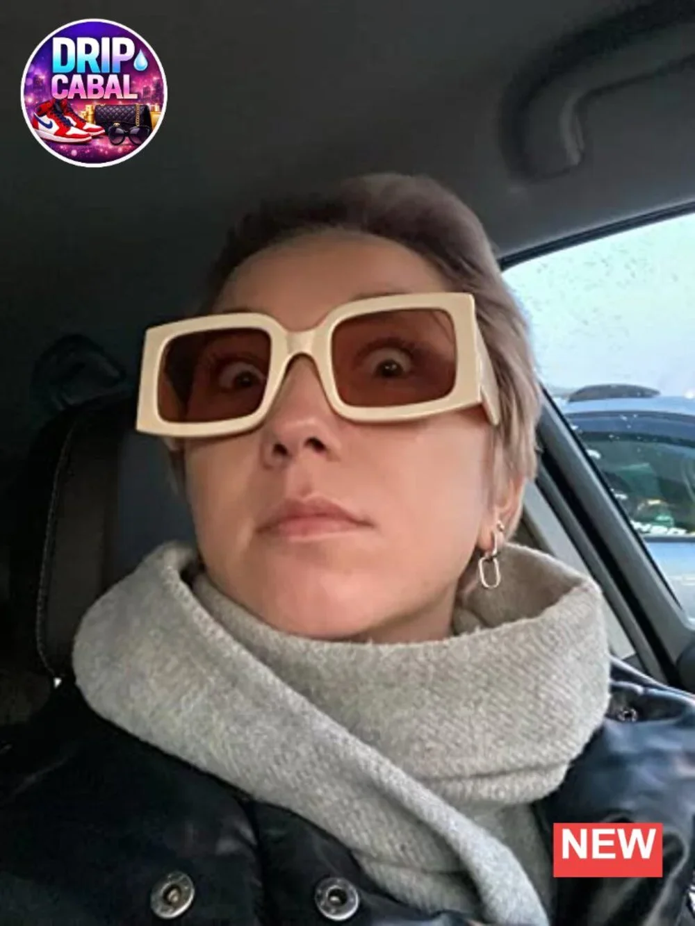 Vintage Oversized Square Sunglasses UV400 Protection Retro Frame Women Men